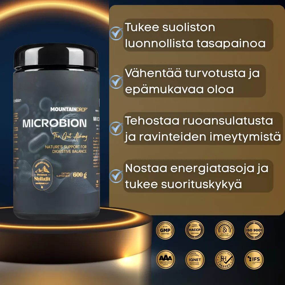 Mountaindrop Microbion 600g - Luonnollinen tuki suoliston hyvinvoinnille - Image 5